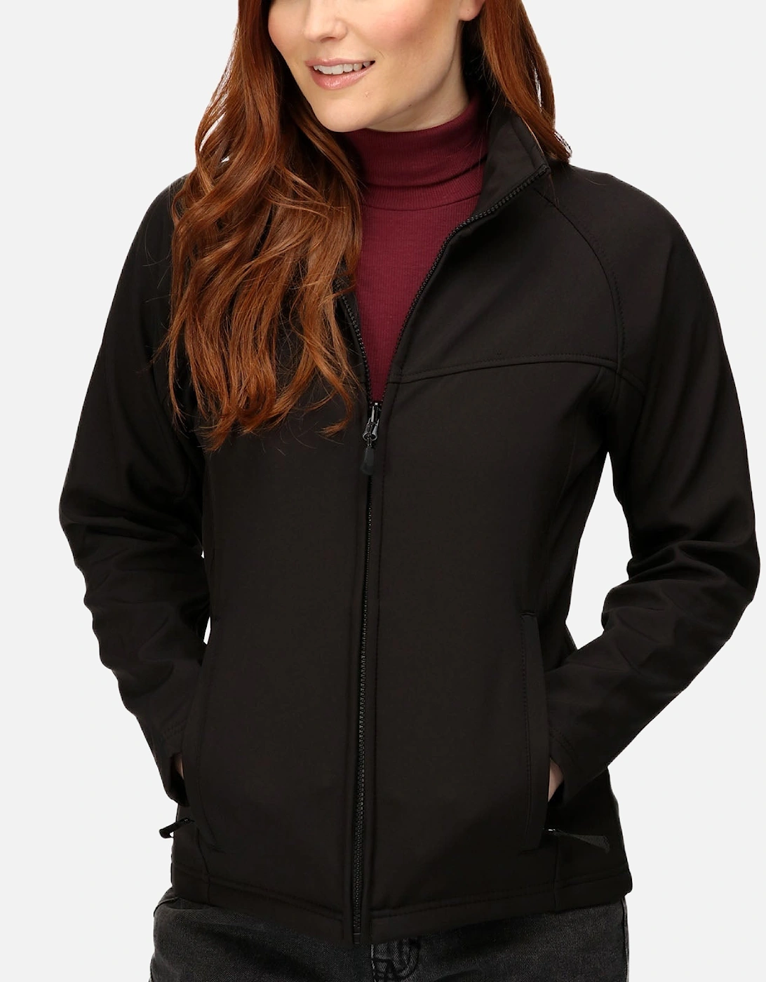 Professional Womens Uproar Softshell Jacket - Black, 6 of 5