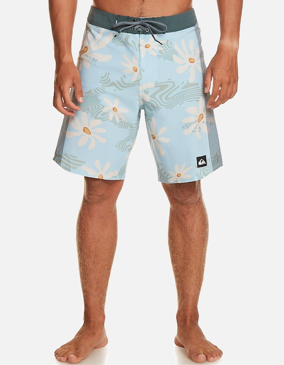Mens Highlite Arch 19" Surf Swim Swimming Boardshorts - Clear Sky, 6 of 5