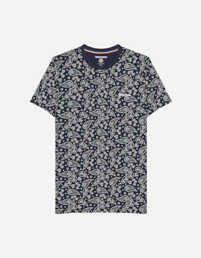 Mens Paisley All Over Print T-Shirt