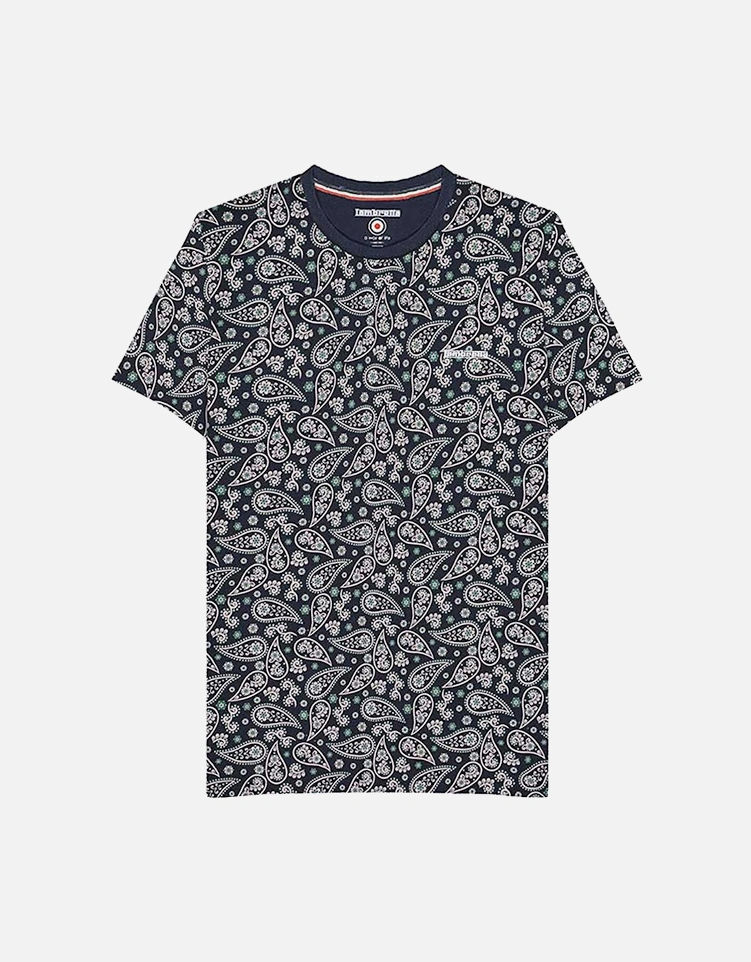 Mens Paisley All Over Print T-Shirt, 6 of 5