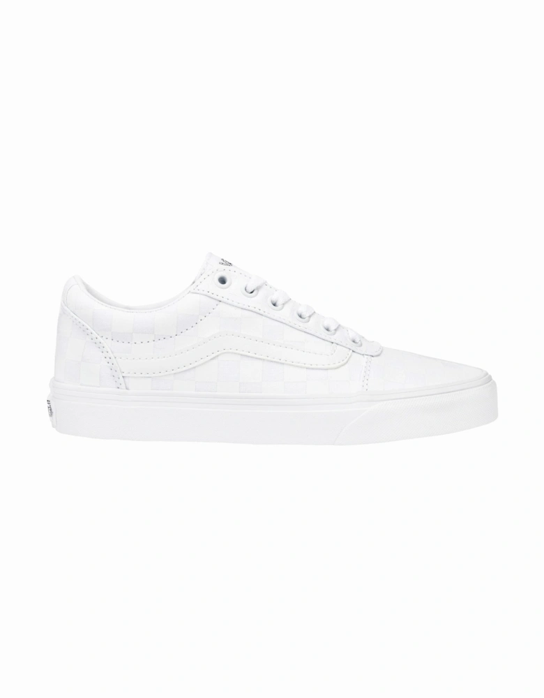 Womens Ward Checkerboard Trainers - White