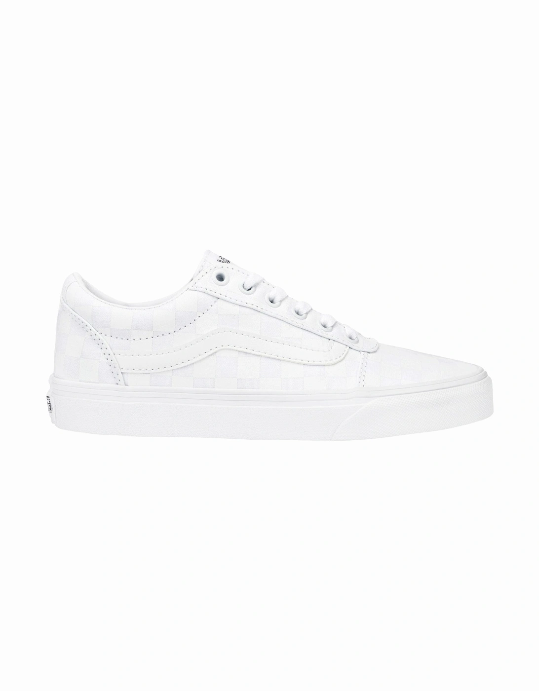 Womens Ward Checkerboard Trainers - White, 5 of 4