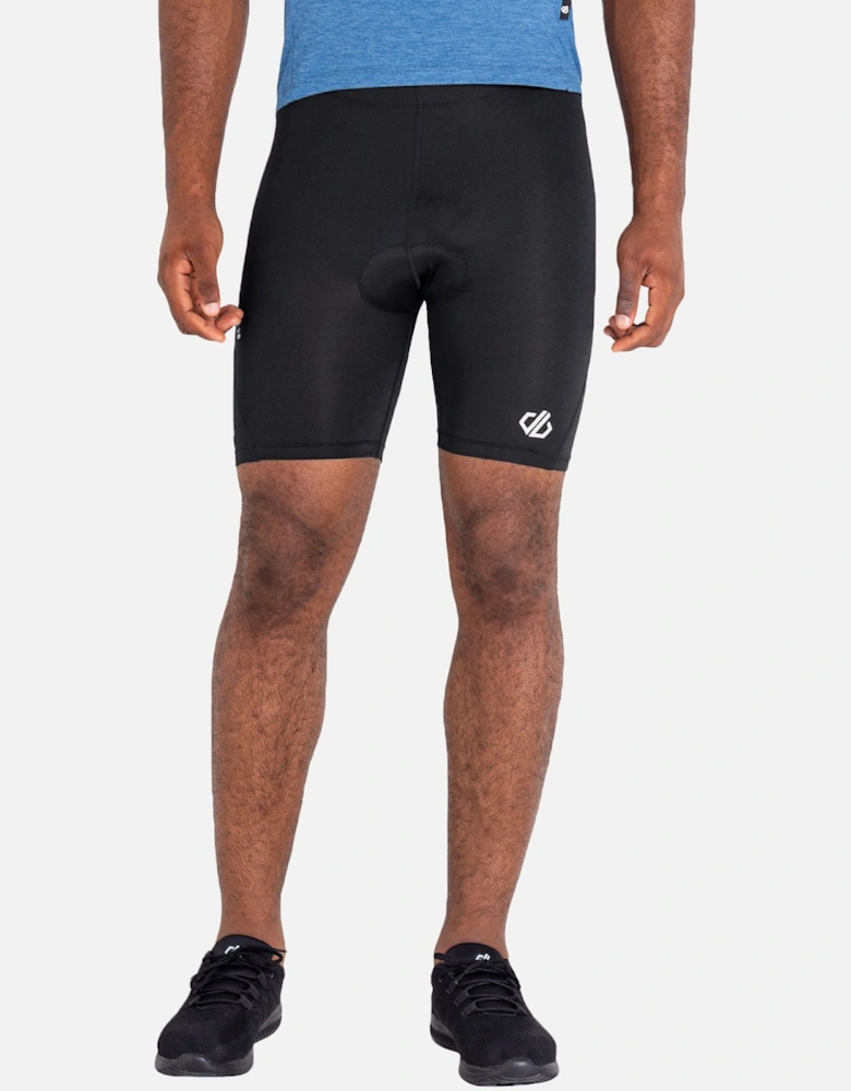 Mens Bold Reflective Quick Drying Cycling Shorts - Black