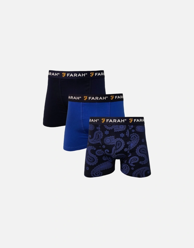 Mens Pickett 3-Pack Elasticated Boxer Shorts - Multi