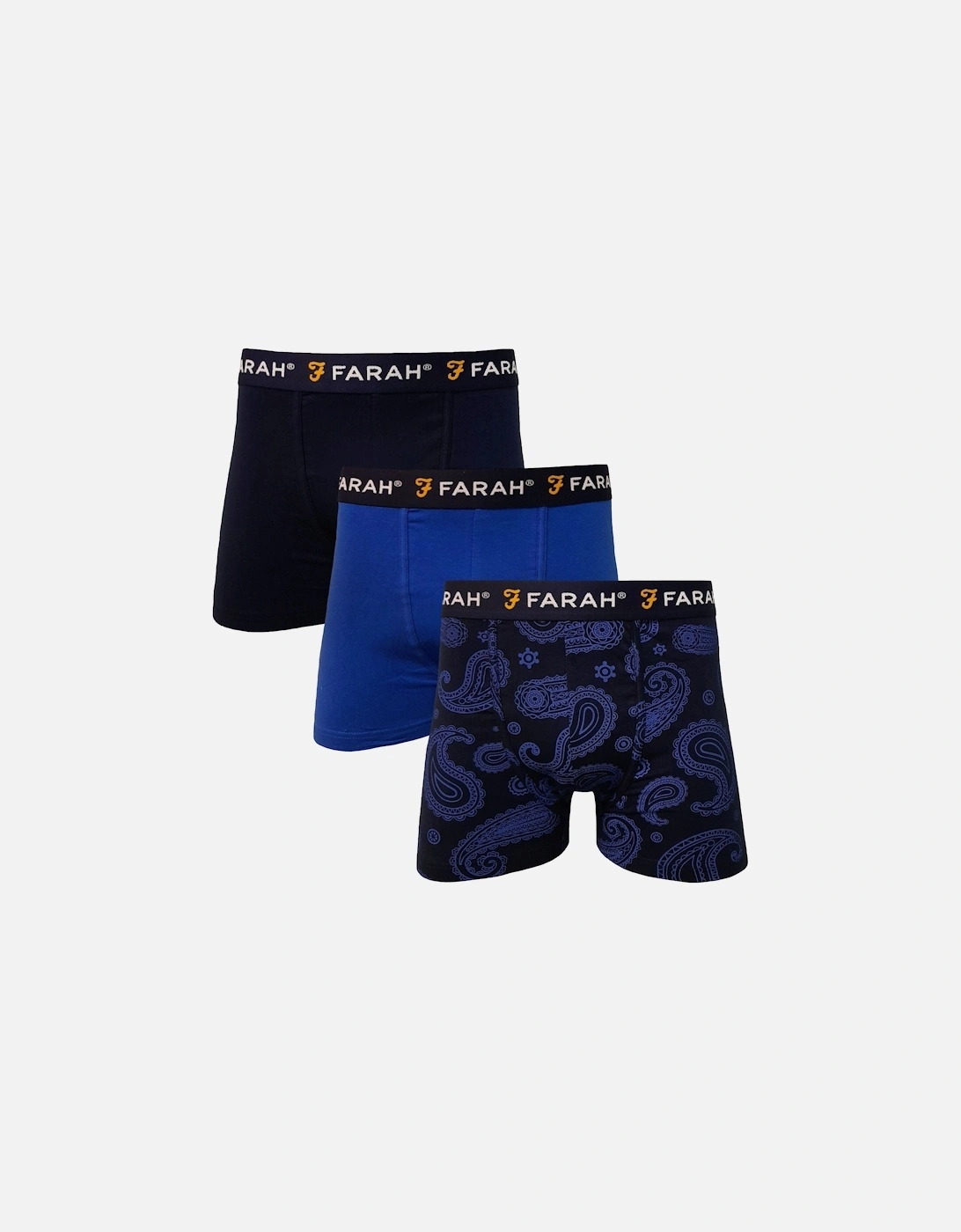Mens Pickett 3-Pack Elasticated Boxer Shorts - Multi, 3 of 2