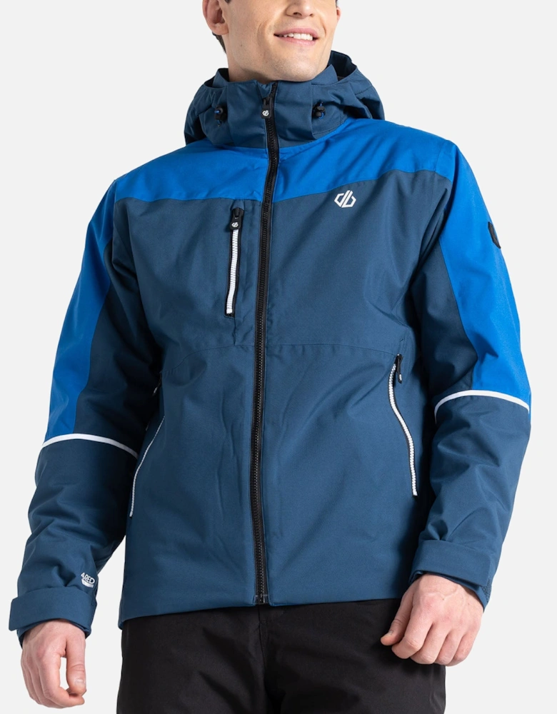 Mens Eagle Waterproof Hooded Thermal Ski Jacket - Olympian Blue