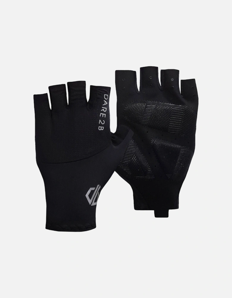 Mens Forcible Fingerless Cycling Gloves - Black