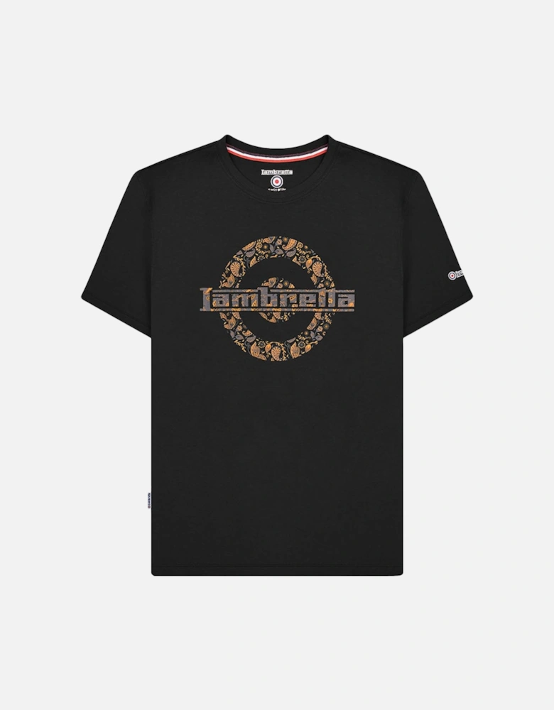 Mens Paisley Logo Crew Neck T-Shirt