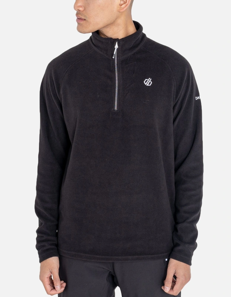 Mens Freethink II Half Zip Brushed Fleece Pullover - Black
