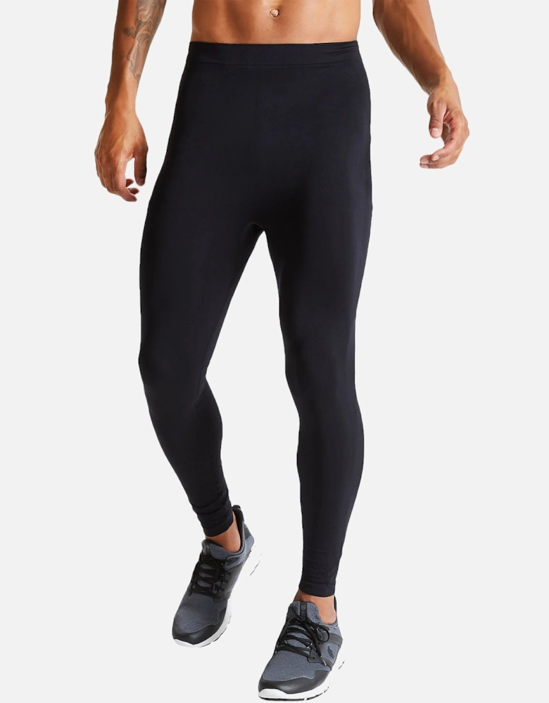 Mens In The Zone Thermal Seamless Baselayer Bottoms - Black