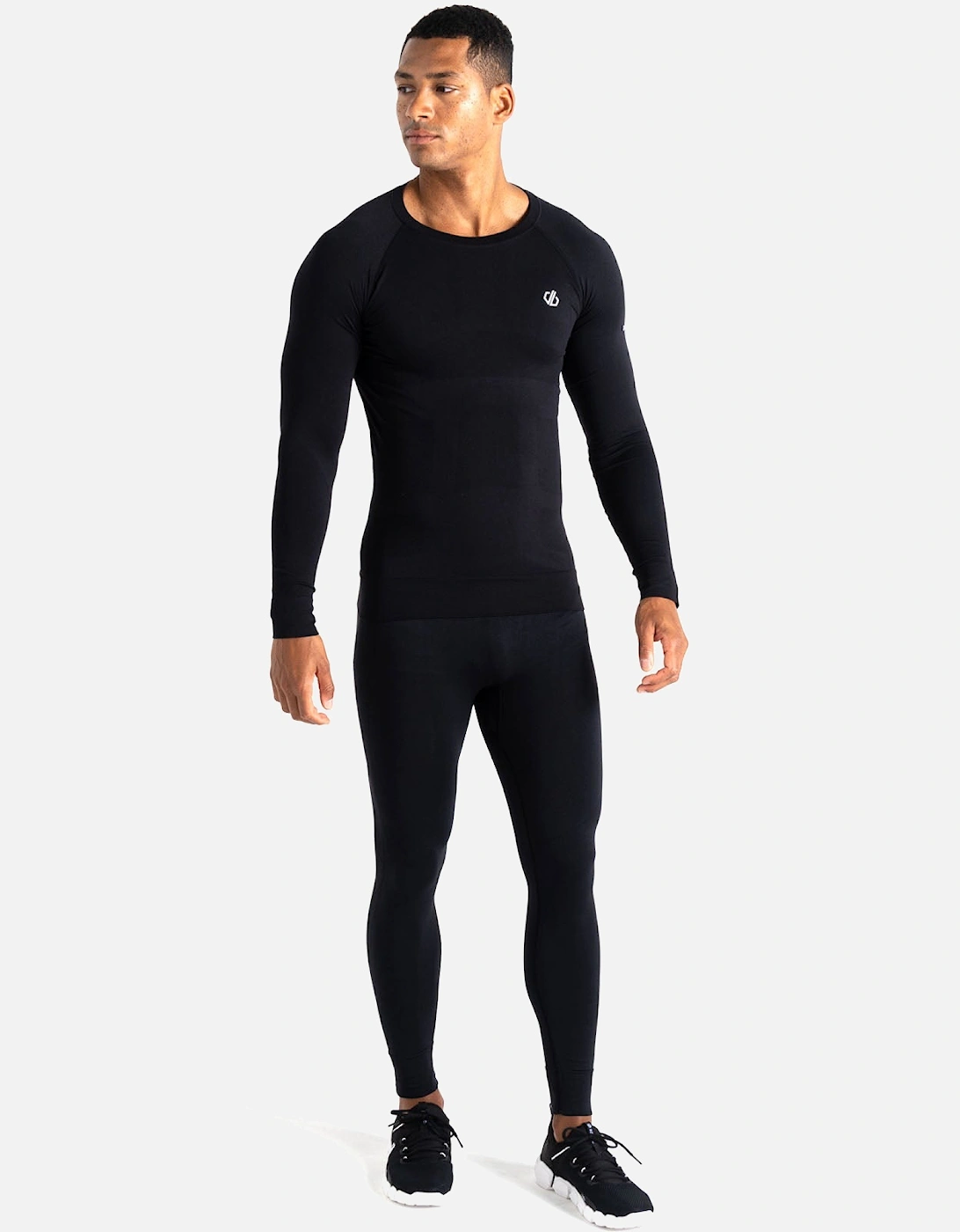 Mens In The Zone Seamless Baselayer Set - Black, 6 of 5