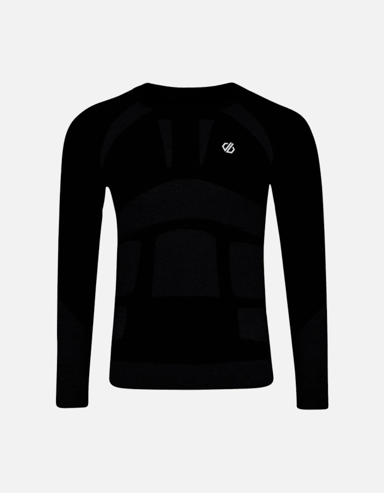 Mens In The Zone Long Sleeves Thermal Baselayer - Black