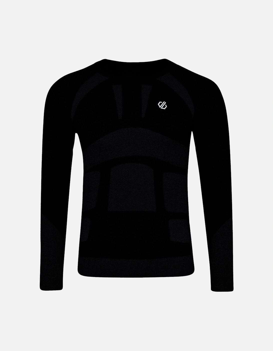 Mens In The Zone Long Sleeves Thermal Baselayer - Black, 5 of 4