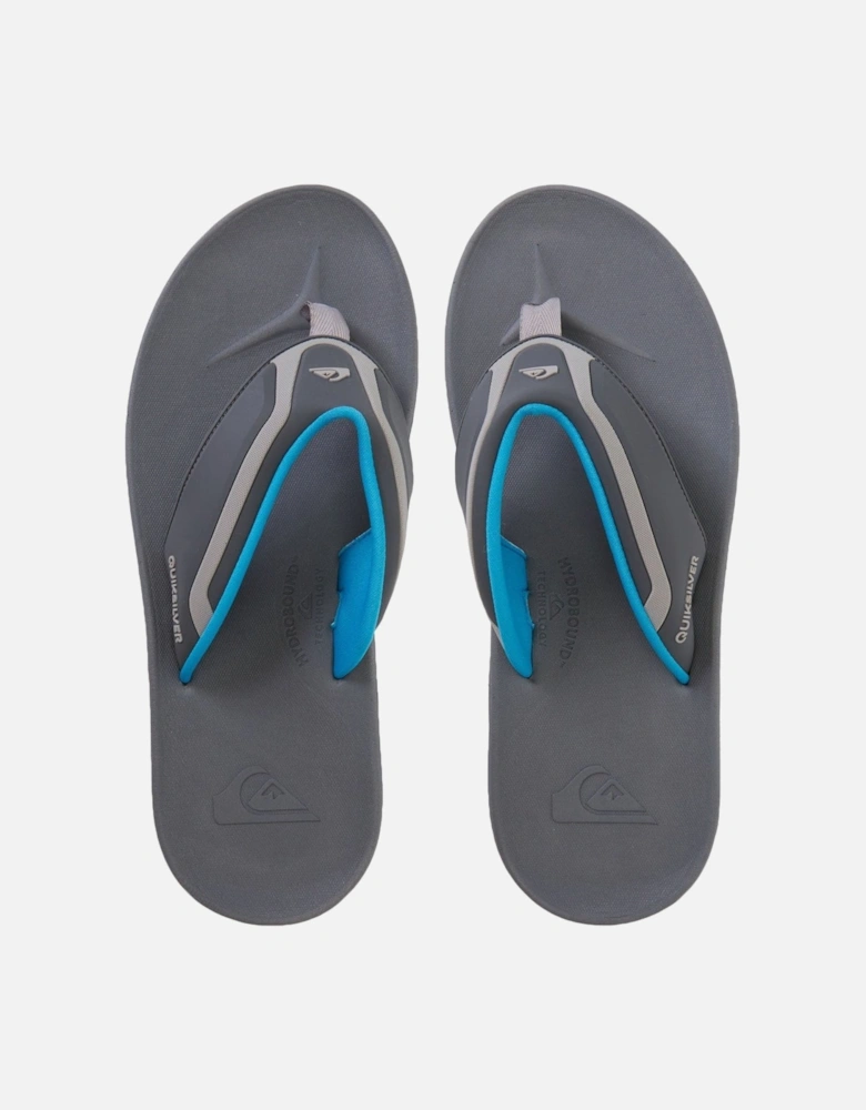 Mens Mathodic Recovery Flip Flops - Grey