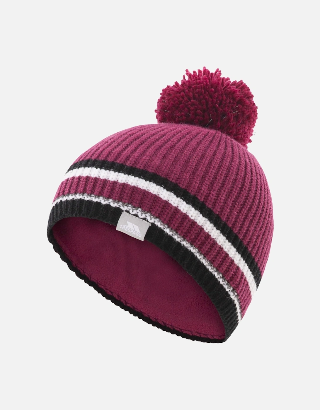 Kids Lit Fleece Lined Knitted Bobble Hat, 4 of 3