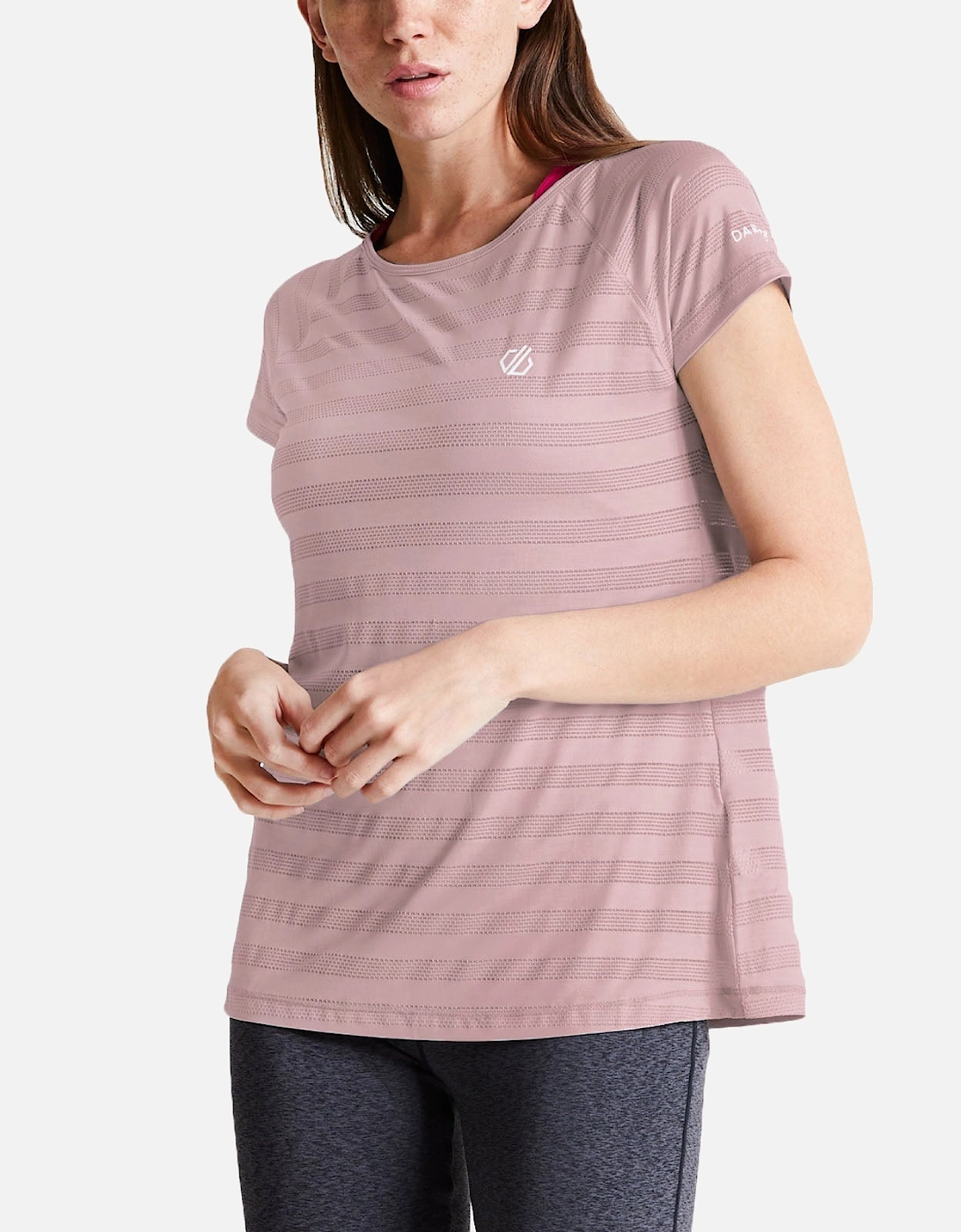 Womens Defy Quick Drying T-Shirt - Pink, 3 of 2