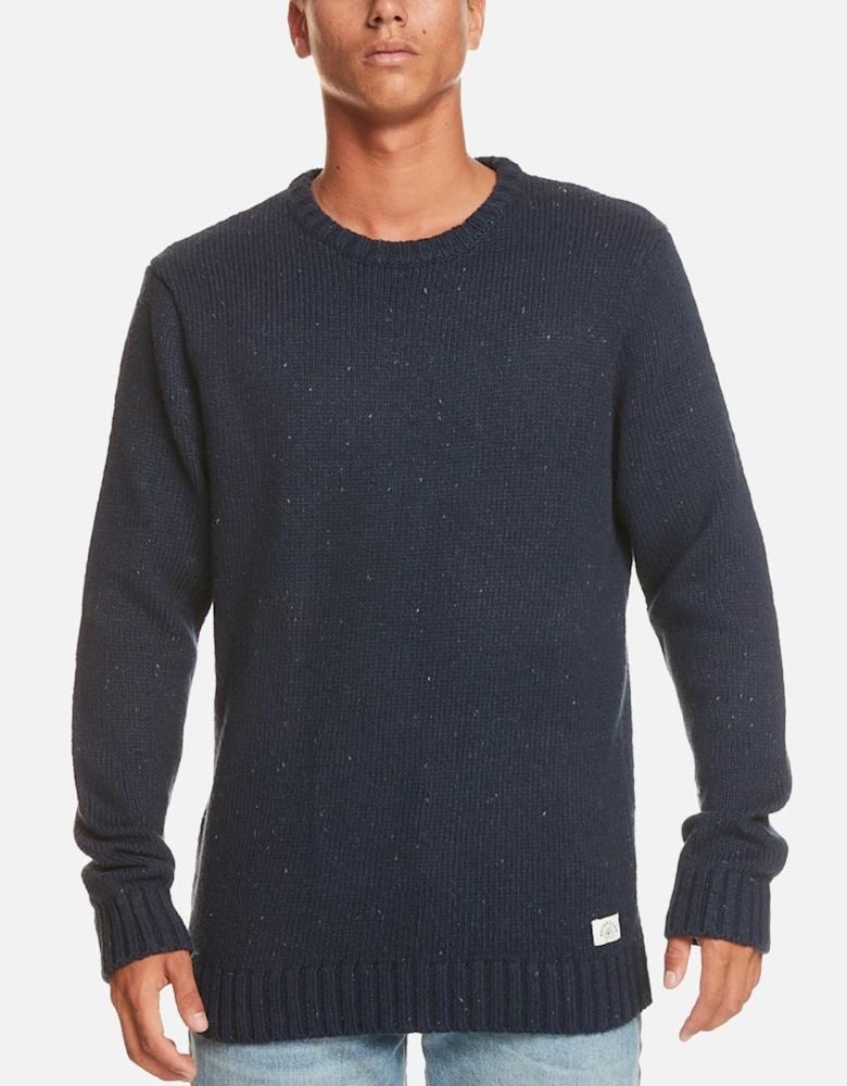 Mens Neppy Crew Neck Sweater - Navy Blazer