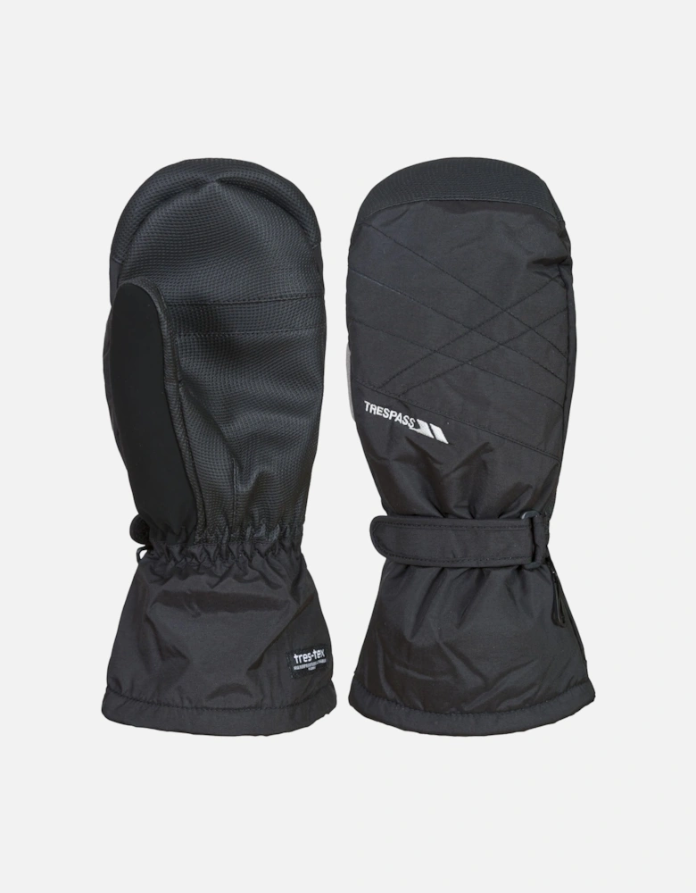Mens Ikeda Waterproof Adjustable Mittens - Black