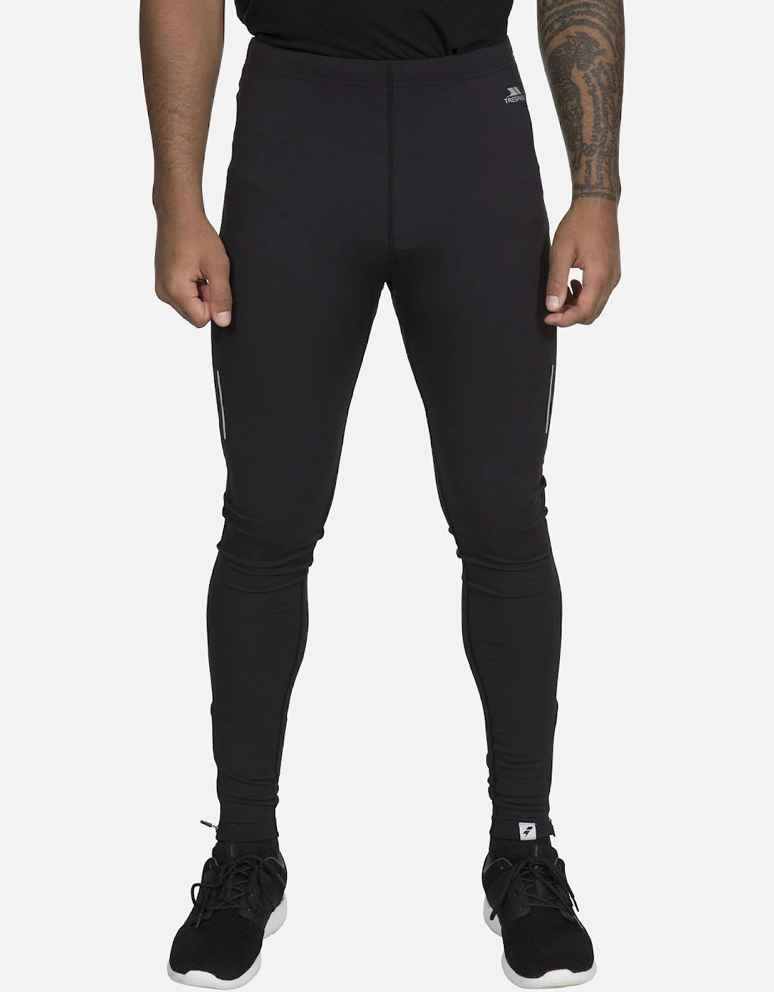 Mens Jaxon Quick Drying Running Leggings - Black, 5 of 4