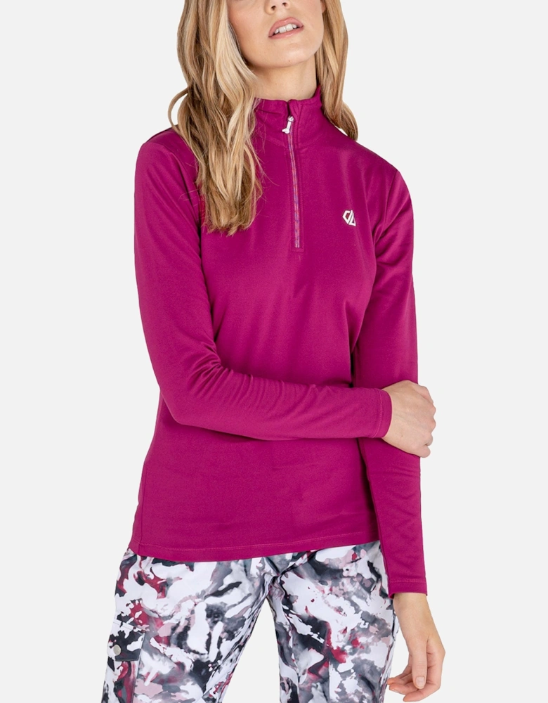 Womens Lowline 1/4 Zip Midlayer - Pink