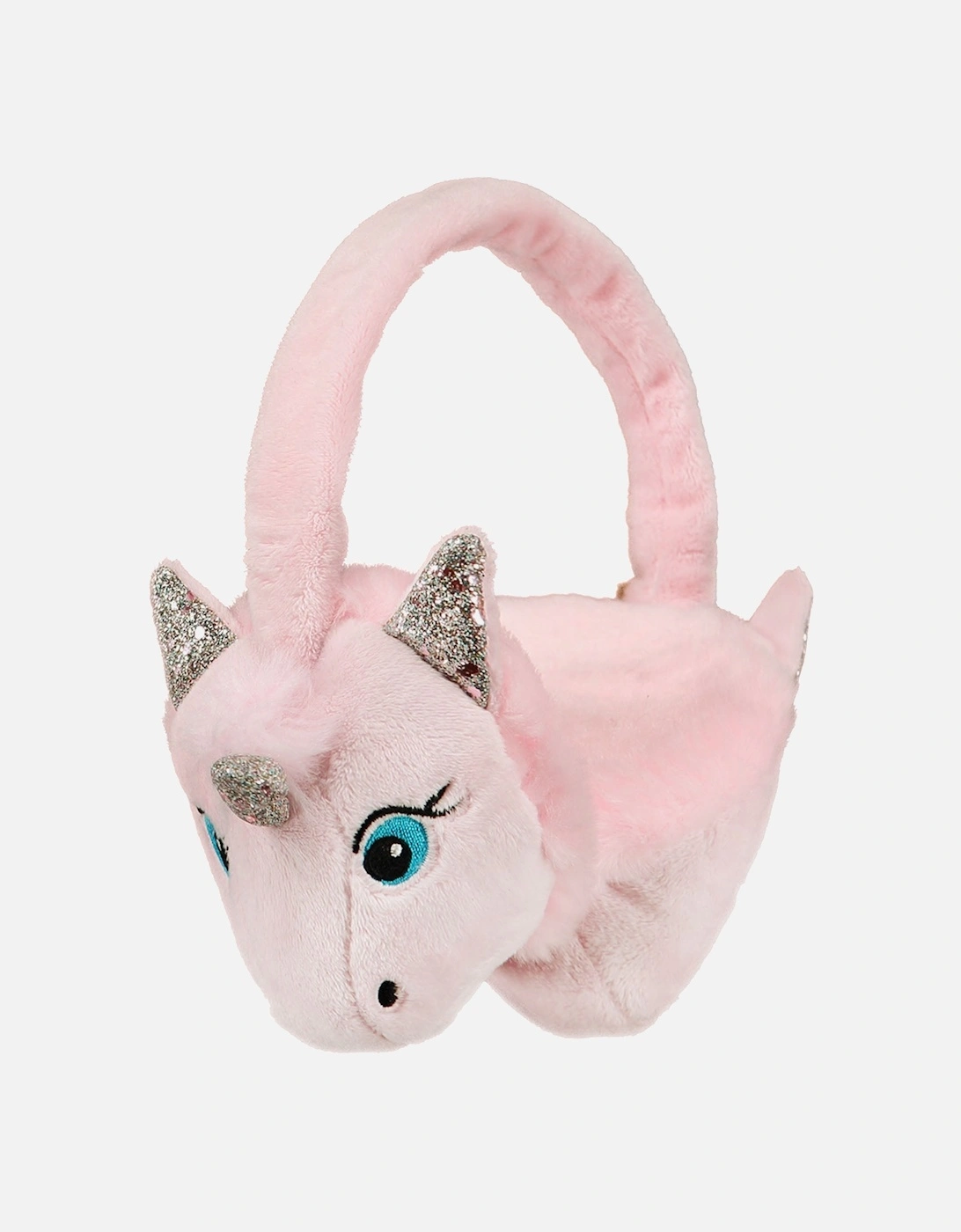 Kids Childrens Unicorna Faux Fur Earmuffs Ear Warmers, 2 of 1