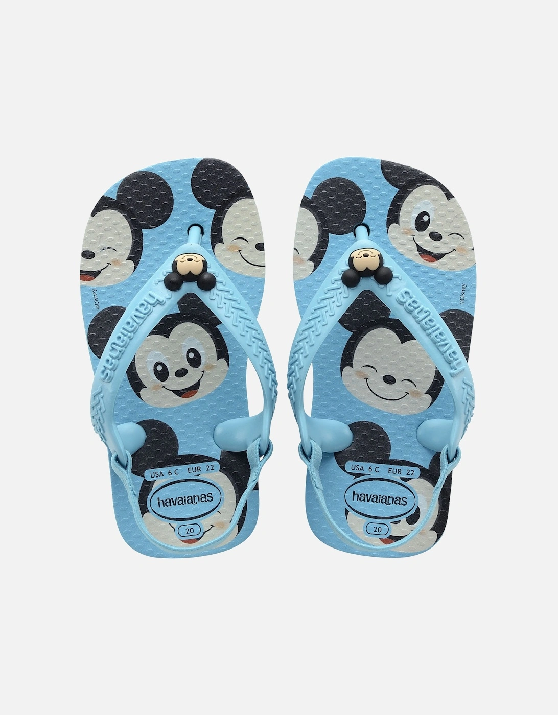 Kids Baby Disney Classic Flip Flops - Blue, 3 of 2