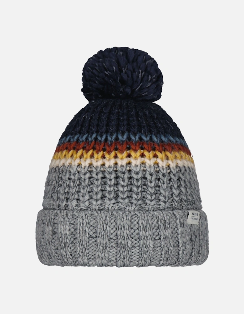 Kids Reggey Cuffed Fleece Lined Bobble Hat