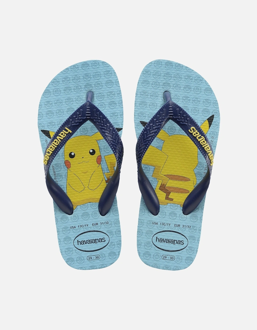 Kids Top Pokemon Flip Flops - Blue, 3 of 2