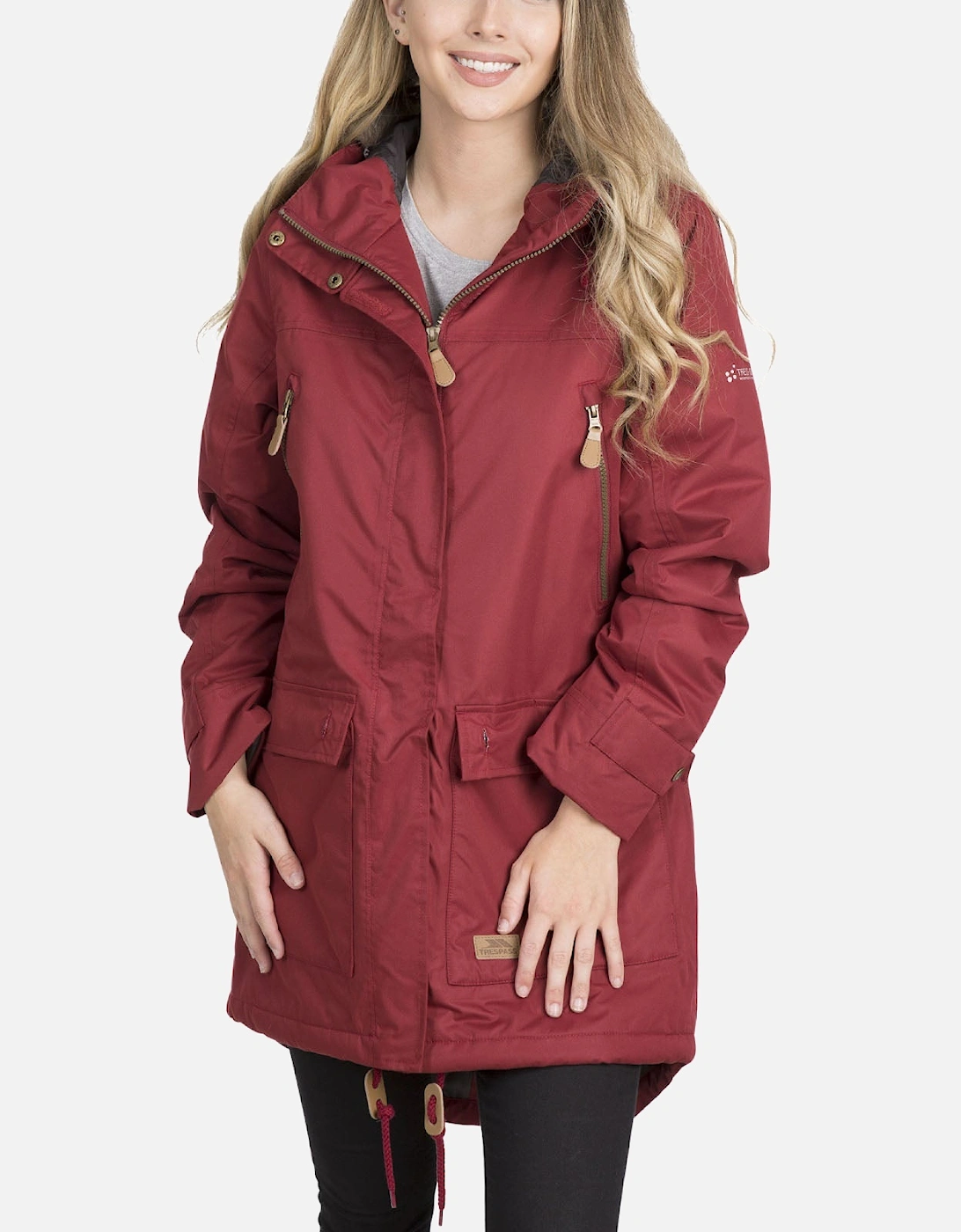 Womens Clea Waterproof Long Parka Jacket, 10 of 9