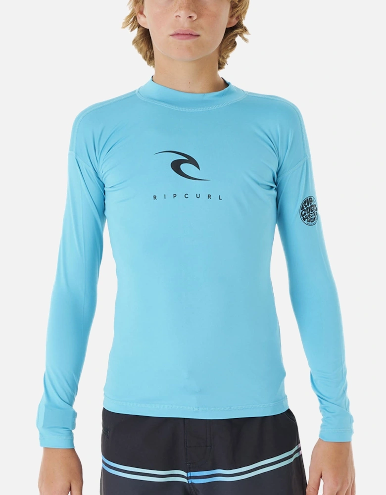 Rip Curl Kids Corps Long Sleeve Rash Vest T-Shirt