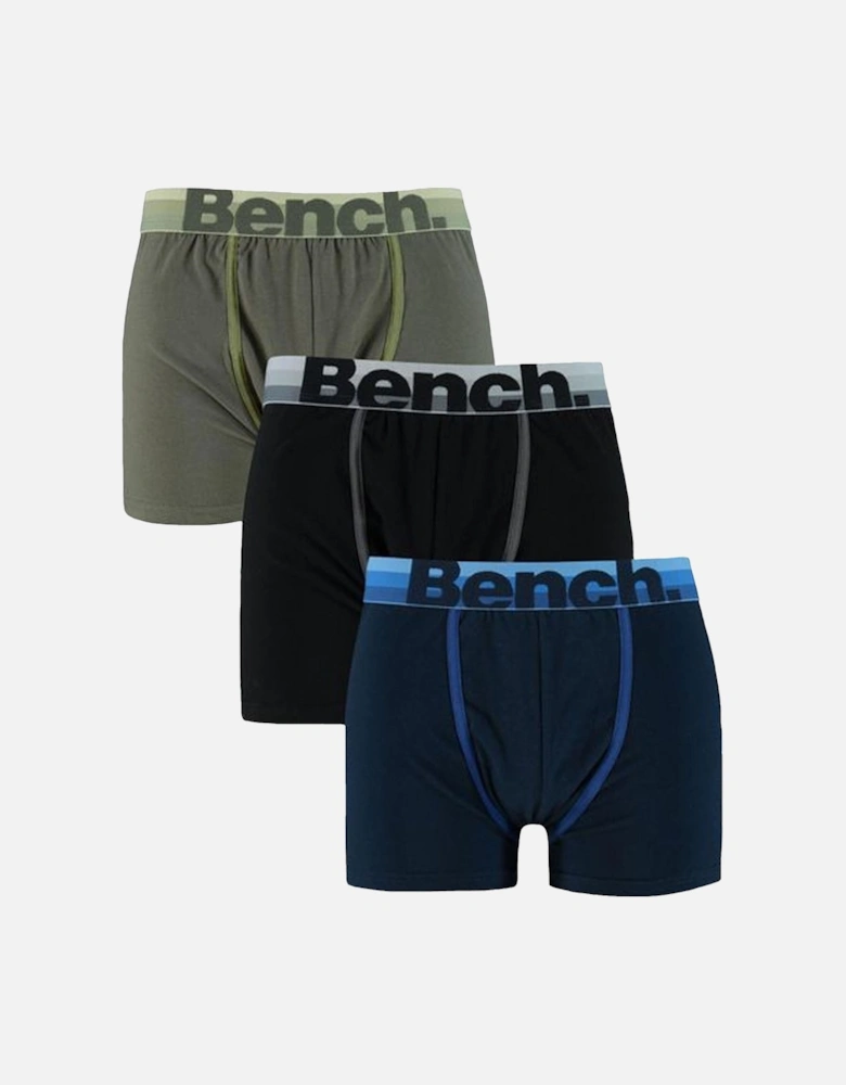 Mens Cordova 3-Pack Logo Waistband Boxer Shorts - Multi