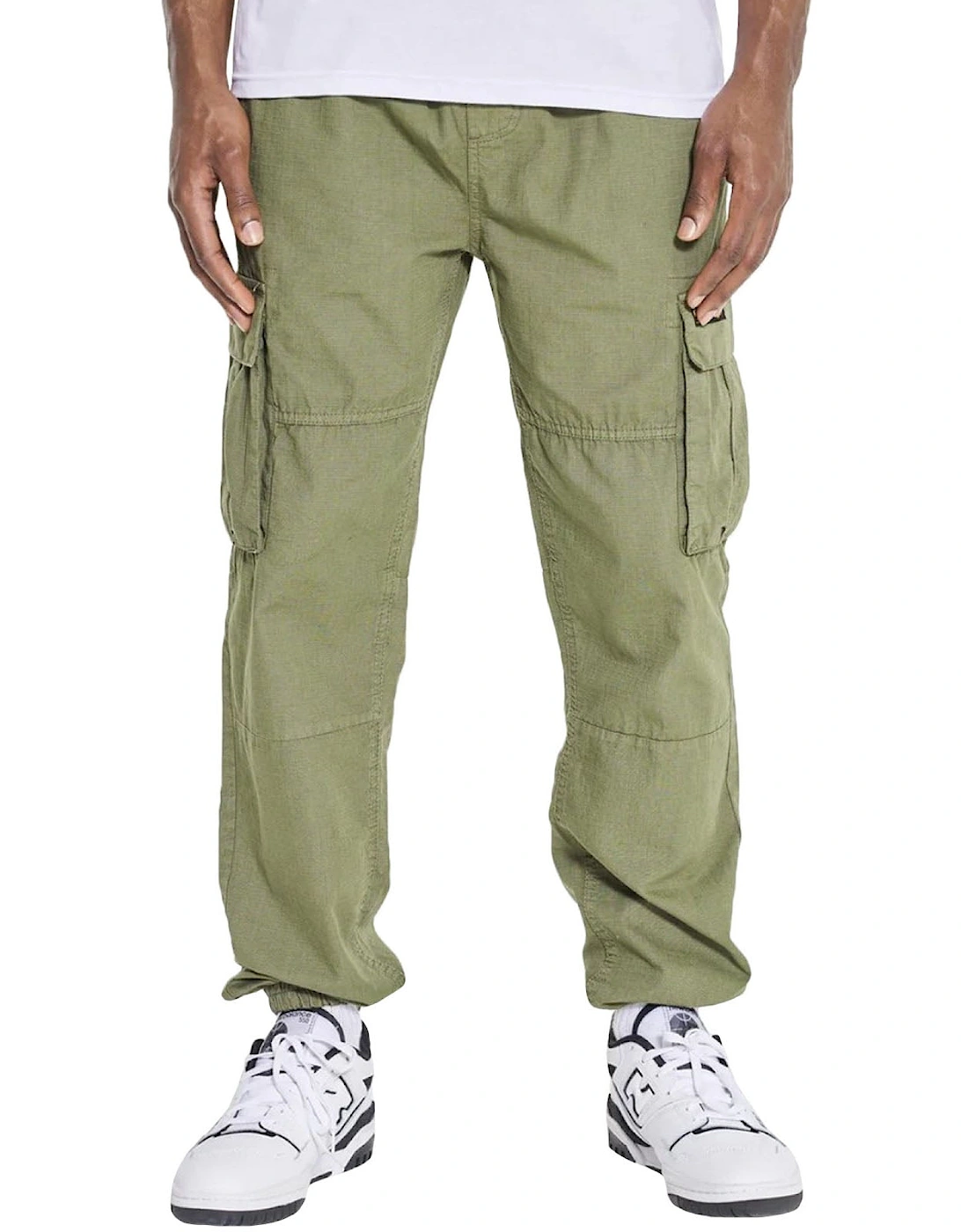 Mens Devvie Twill Military Cargo Pants, 6 of 5