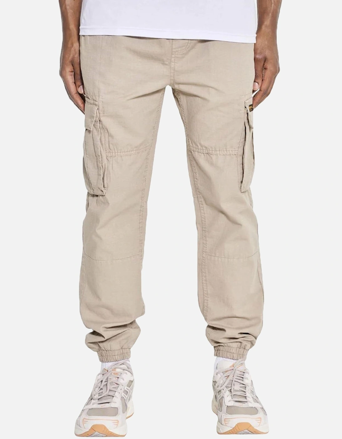 Mens Devvie Twill Military Cargo Pants, 2 of 1