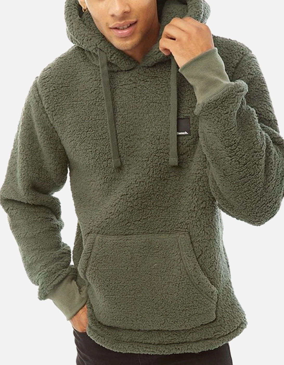 Mens Jerry Borg Pullover Teddy Bear Fleece Hoodie, 10 of 9