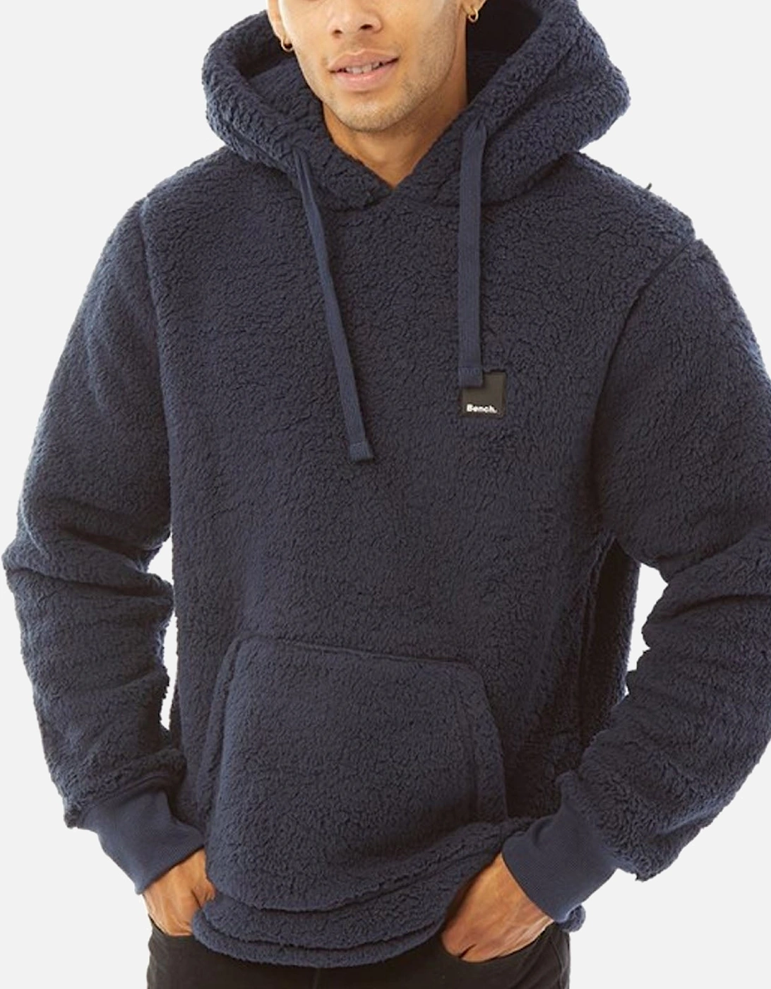 Mens Jerry Borg Pullover Teddy Bear Fleece Hoodie, 2 of 1