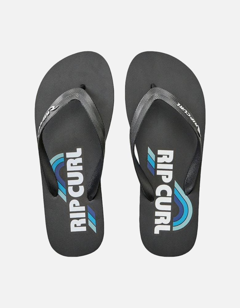 Rip Curl Mens Surf Revival Logo Open Toe Flip Flops