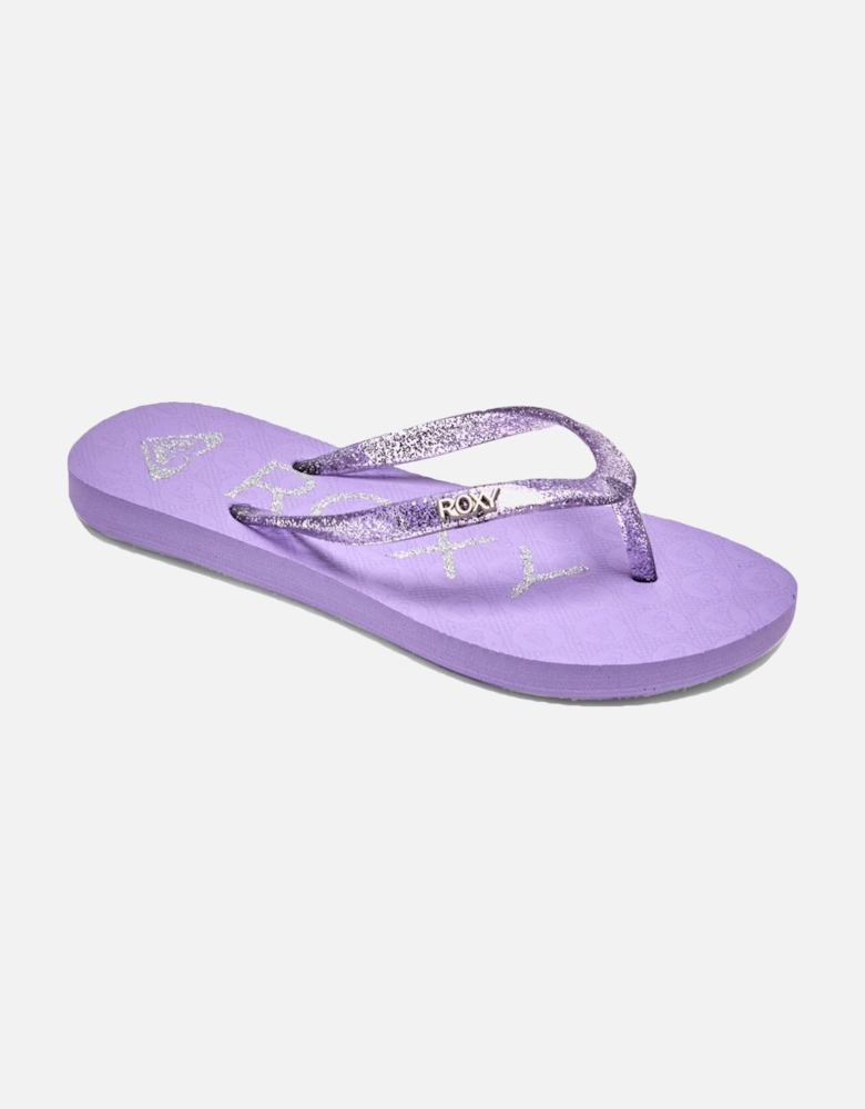 Kids Viva Sparkle Glitter Sandals Flip Flops