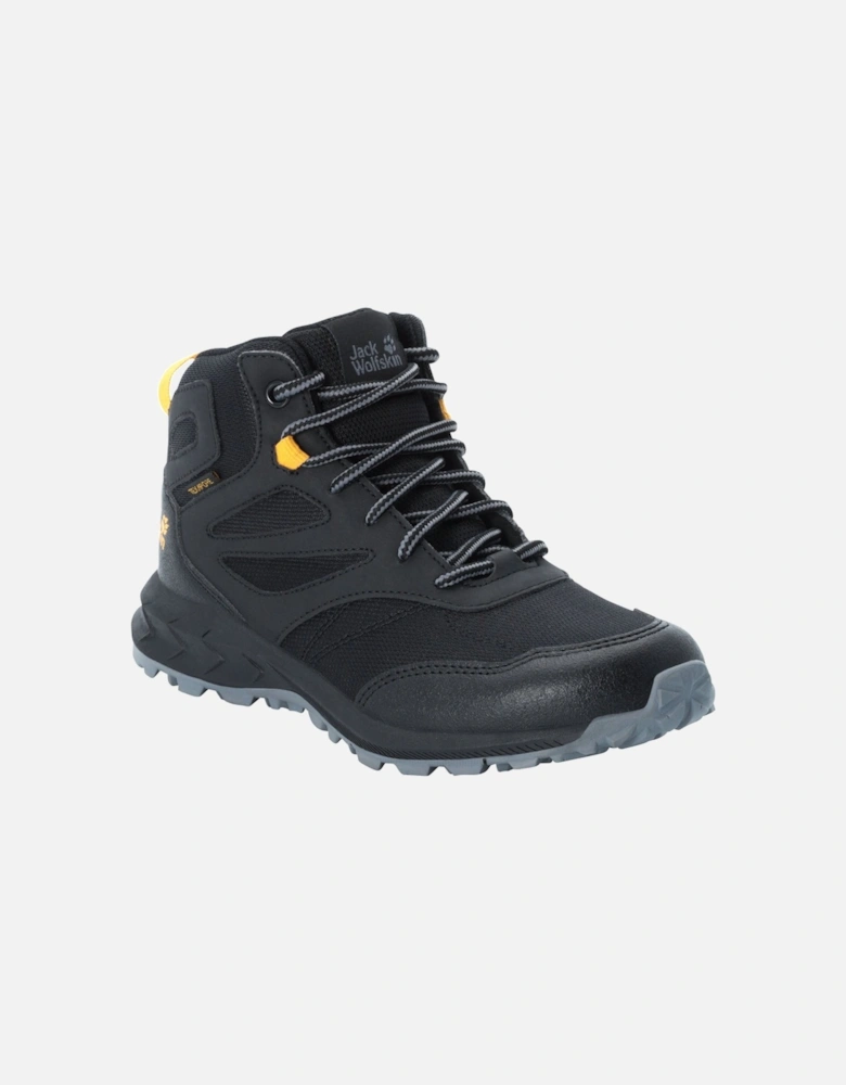 Kids Woodland Waterproof Texapore Walking Boots - Black
