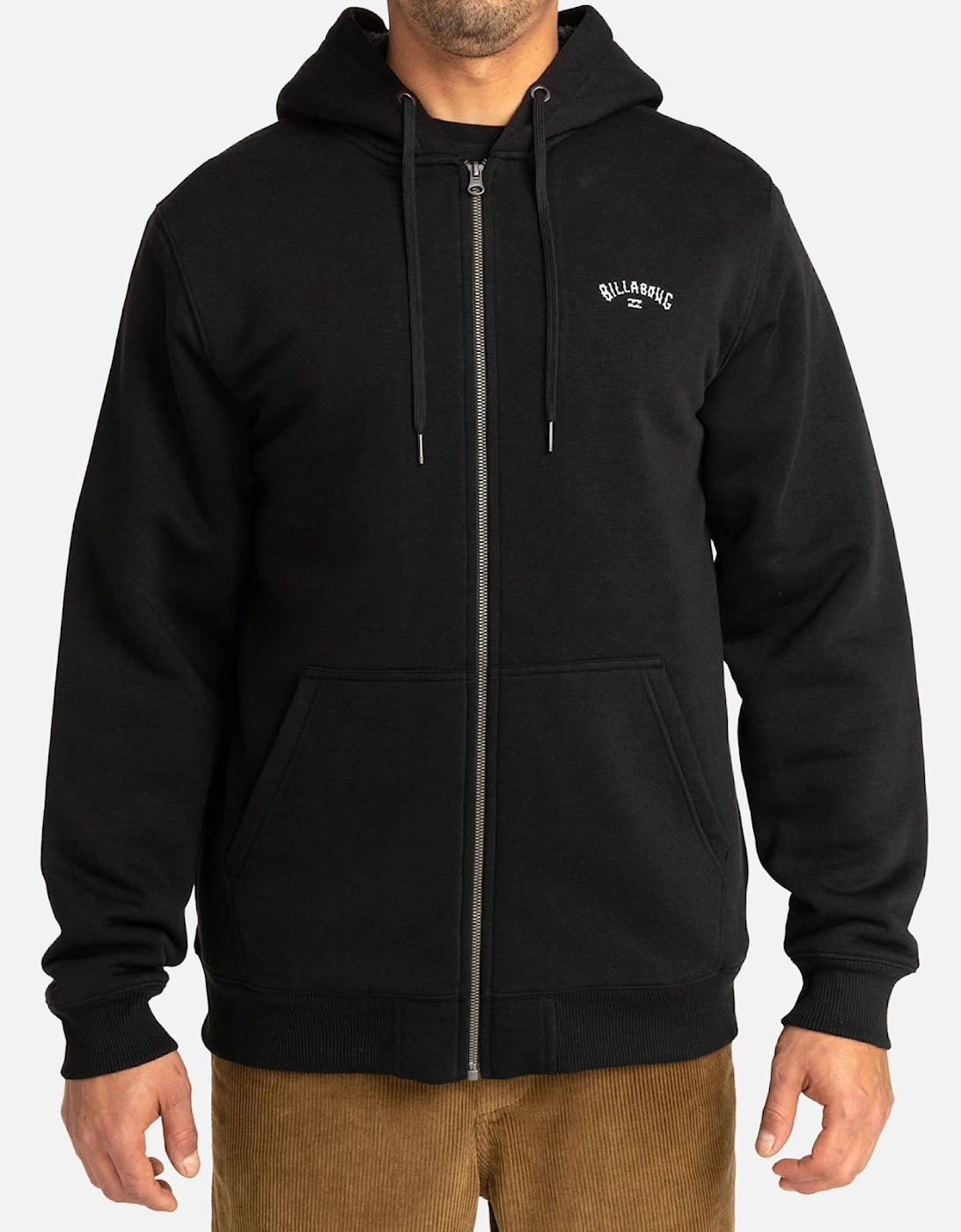 Mens Arch Sherpa Full Zip Hoodie