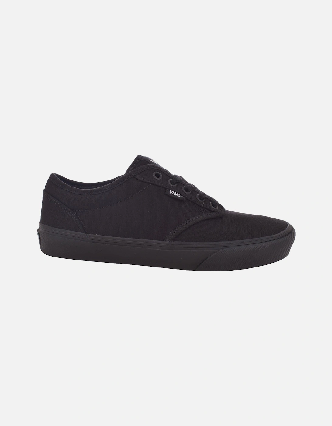 Mens Atwood Canvas Trainers - Black, 5 of 4