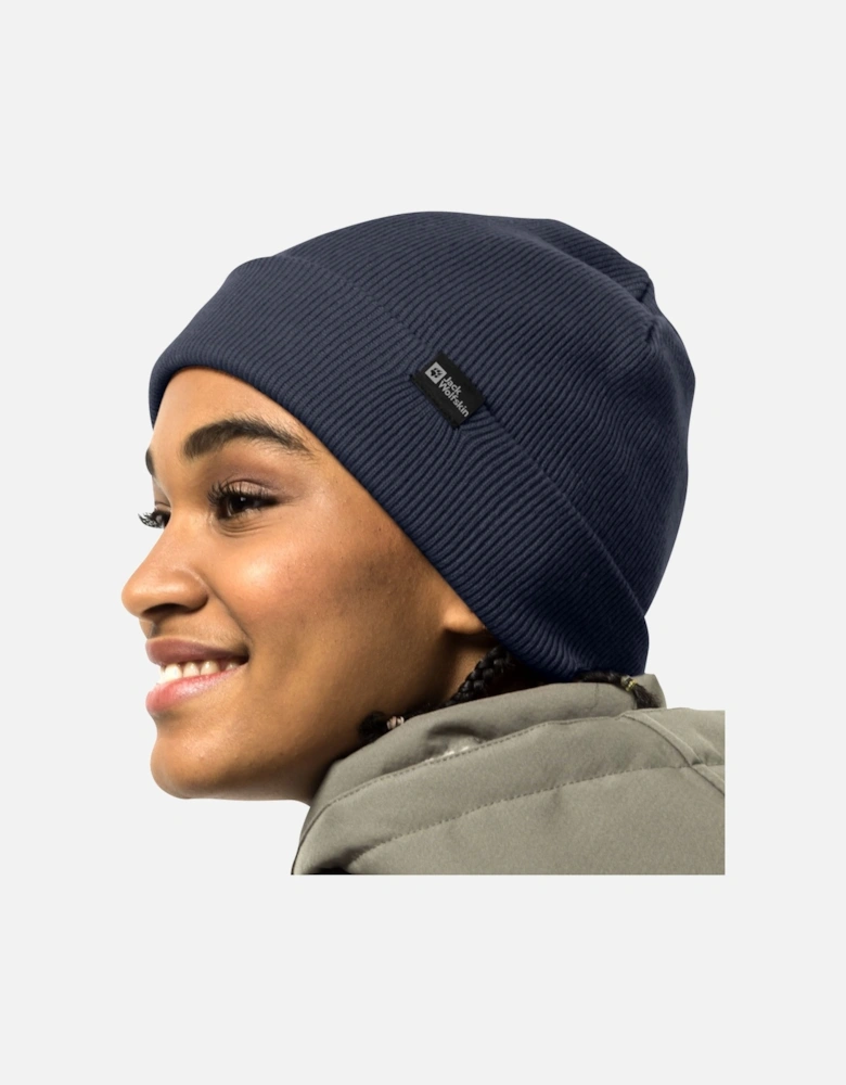 Unisex Cuffed Beanie Hat - Night Blue