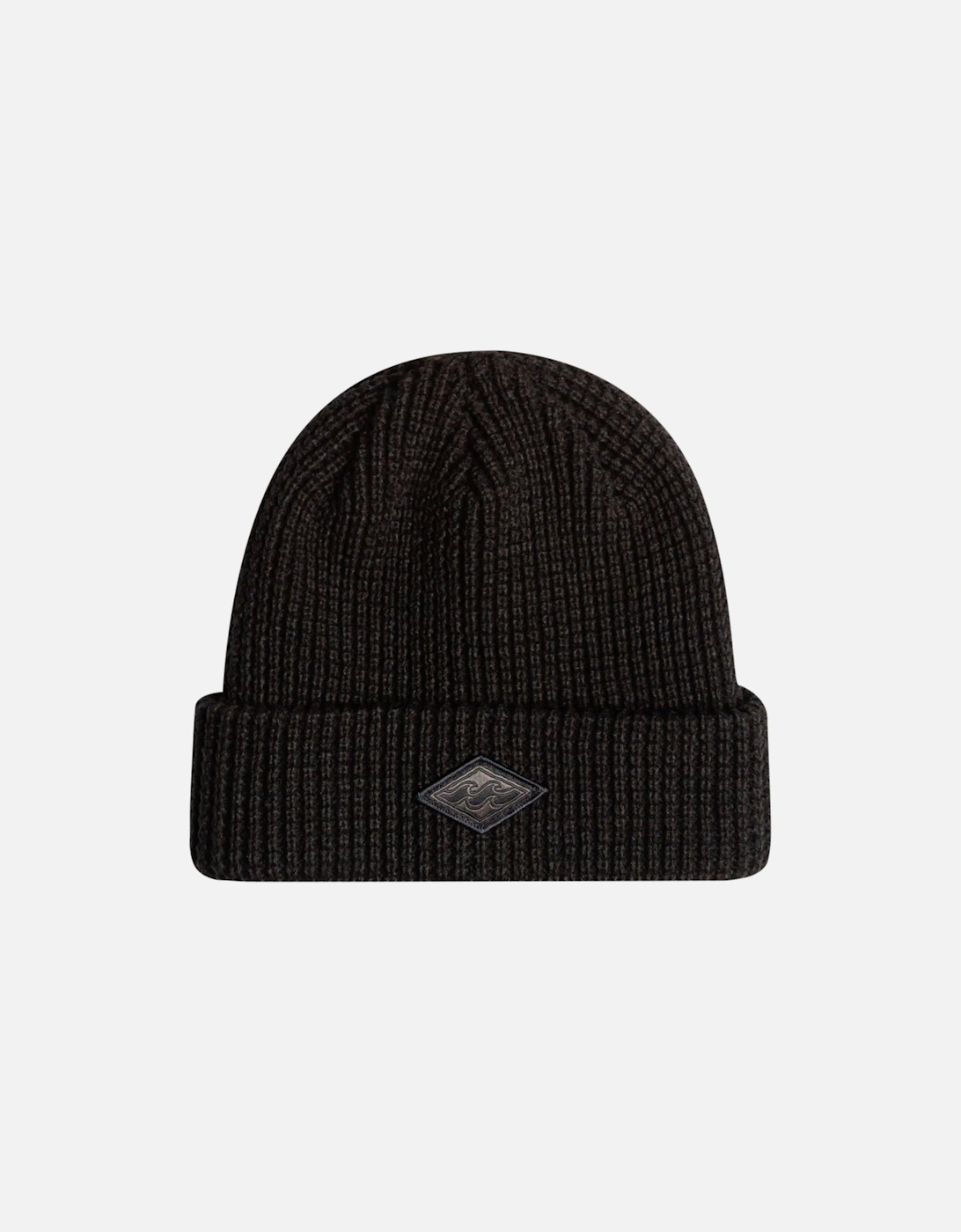 Mens Grill Fine Knit Cuffed Winter Warm Beanie Hat - Black, 3 of 2