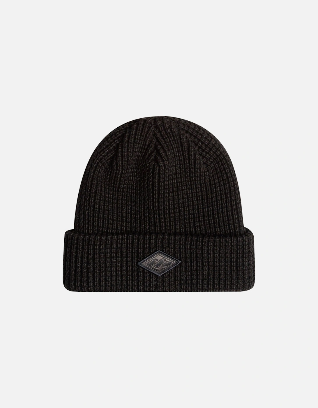 Mens Grill Fine Knit Cuffed Winter Warm Beanie Hat - Black, 2 of 1
