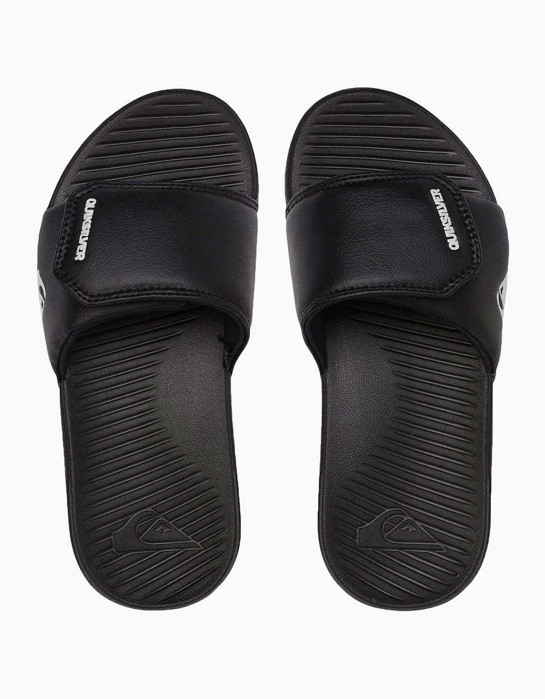 Boy's Quiksilver Kids Bright Coast Adjustable Sliders - Black - Size, 4.5 Uk