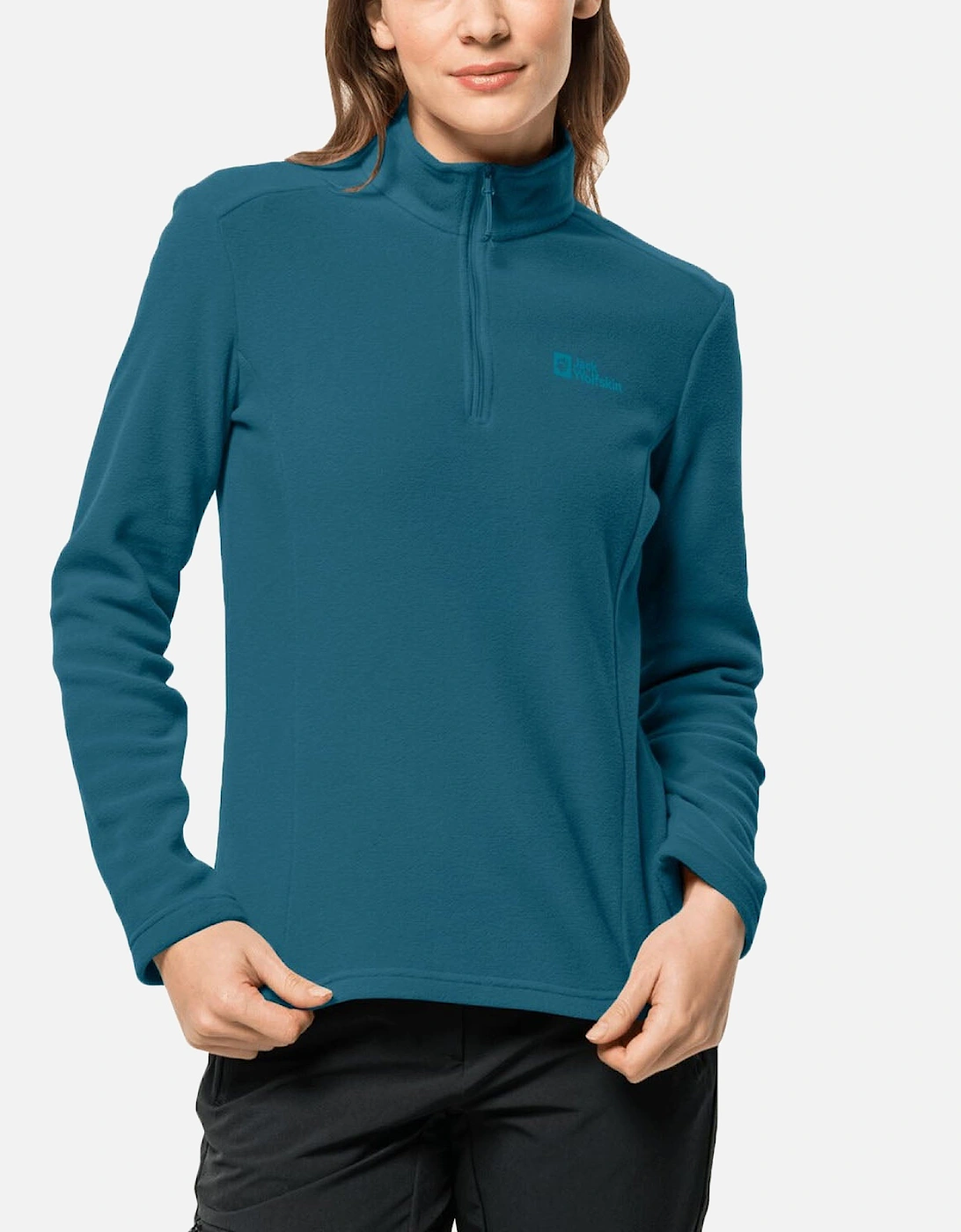 Jack Wolfskin Women's Blue Taunus Half Zip Pullover Fleece  10/8 S