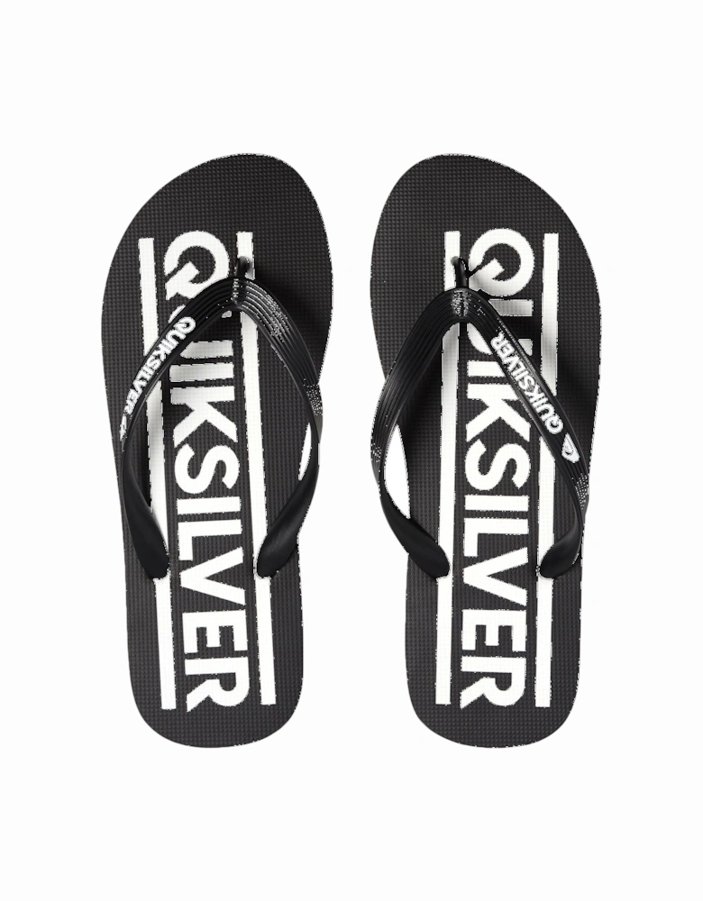 Kids Java Wordmark Flip Flops - Black