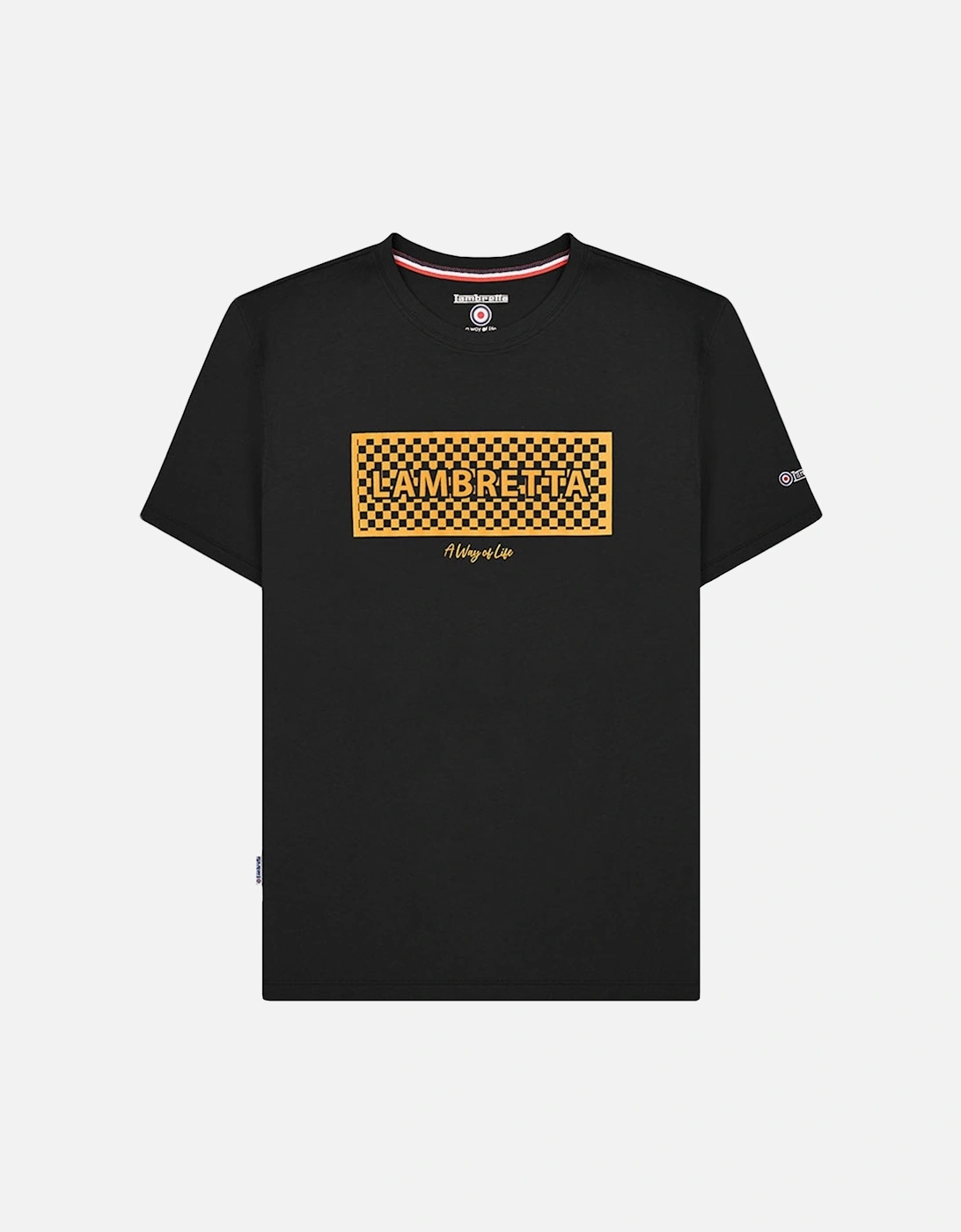 Mens Checker Box Crew Neck T-Shirt