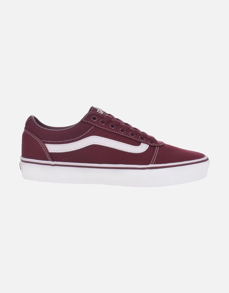 Mens Ward Canvas Trainers - Port/White