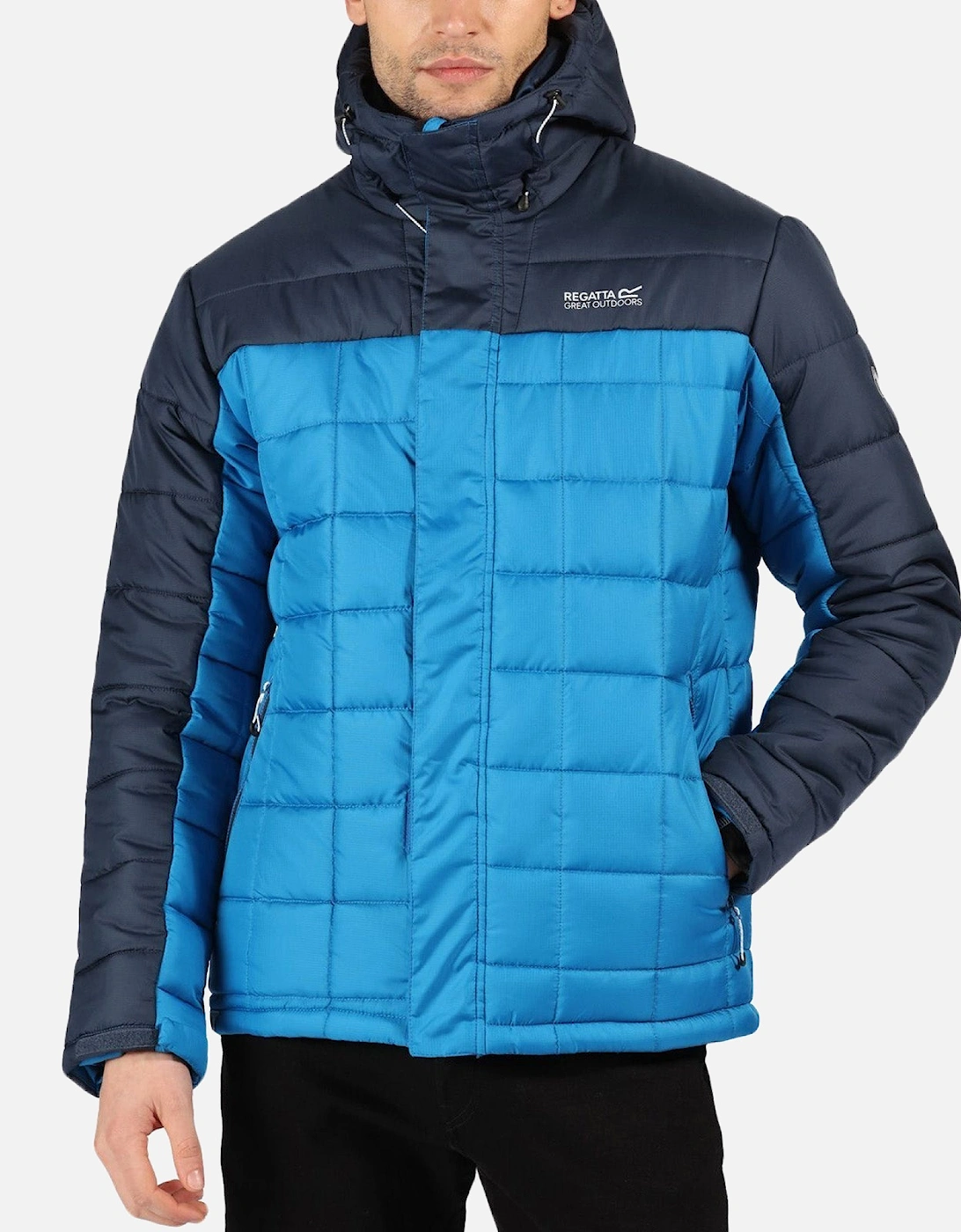 Mens Nevado IV Quilted Walking Jacket - Blue, 3 of 2