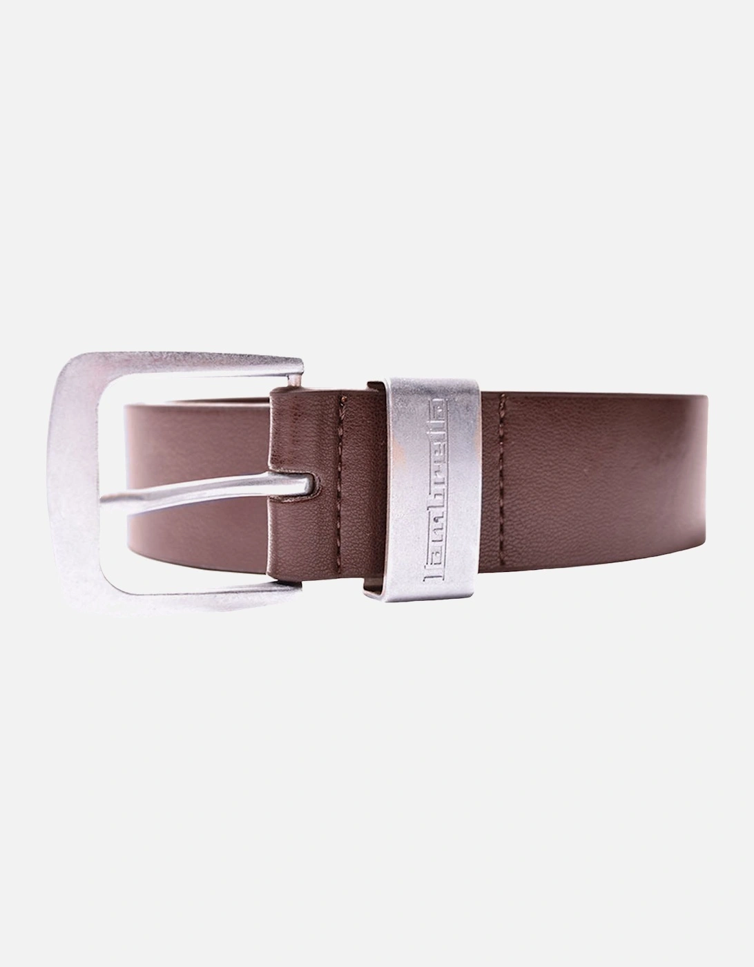 Mens Leather Lined Silver Buckle Adjustable Belt, 20 of 19